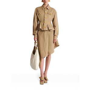 Chaqueta vaquera de lentejuelas OEM para mujer, chaqueta vaquera holgada a la moda para mujer, ropa con agujeros y tendencia, Chaquetas vaqueras de manga larga rasgadas - Product Image 2