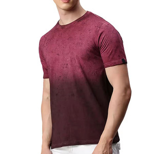 Nouveau design de t-shirt à blocs de couleurs horizontaux pour hommes, panneau contrasté, manches courtes, col rond, vente en gros de t-shirts pour hommes - Product Image 5