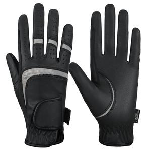 Gants d'équitation professionnels équestres de haute qualité pour hommes gants anti-fente en cuir synthétique personnalisés - Product Image 1