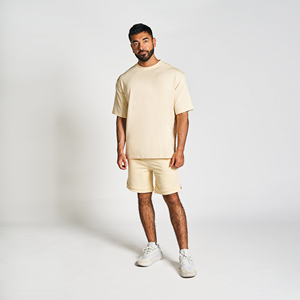 Camiseta personalizada de alta calidad con cuello redondo para hombre, Camiseta 100% de algodón de peso pesado con hombros caídos, camiseta en blanco para hombre - Product Image 1