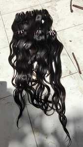 Vente en gros 100% extensions de cheveux vierges indiens non transformés paquets de cheveux indiens bruts vendeur de cheveux alignés sur les cuticules de couleur claire - Product Image 6