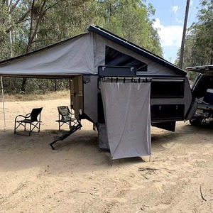 Mini caravana todoterreno 4x4 plegable con cocina extraíble de acero inoxidable e iluminación LED - Product Image 6