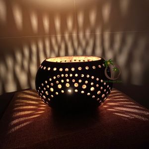 LÁMPARA DE CONCHA DE COCO DECORACIÓN MEJOR PRECIO EN VIETNAM VARIOS DISEÑO LUZ DE CONCHA DE COCO LÁMPARA DE COCO ECOLÓGICO - Product Image 5