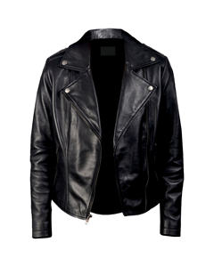 Veste en cuir de motard de fabrication professionnelle de haute qualité Service OEM Col montant Saison d'hiver Logo avant Position Vente en gros - Product Image 1