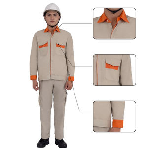 Chaqueta protectora de dos tonos para trabajadores de fábrica Logotipo personalizado aceptable - Product Image 1