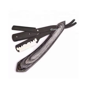Top qualité barbier rasage rasoirs coupe gorge barbe rasage rasoirs manche en bois meilleur prix barbier rasoirs - Product Image 2