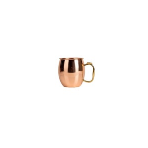 Martelé brillant fini cuivre moscou Mule tasse avec poignée en laiton pour boisson froide bière vin boire utilisation maison Bar hôtel décor - Product Image 4