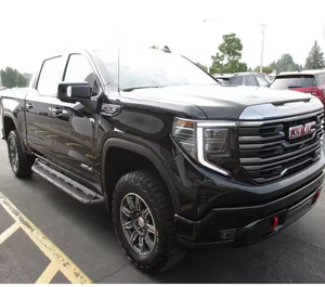 GMC Sierra 1500 T 4 Crew Cab AWD Pickup Automatique 2024 avec caméra arrière, sièges en cuir, jantes en alliage d'aluminium R18, galerie de toit, conduite à gauche - Product Image 1