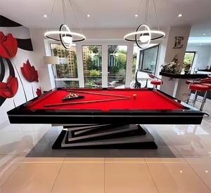 NOUVEAU Tables de billard/snooker modernes de luxe en bois massif pour la maison, 7, 8 et 9 pieds, avec plateau en ardoise et coussinets en caoutchouc, pour usage intérieur, et table de ping-pong - Product Image 6
