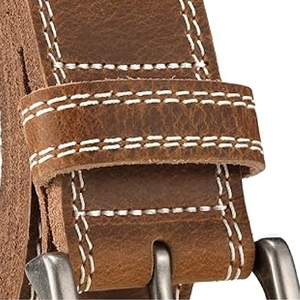 Ceinture en cuir à boucle ardillon pour hommes en cuir véritable de qualité supérieure - Product Image 5