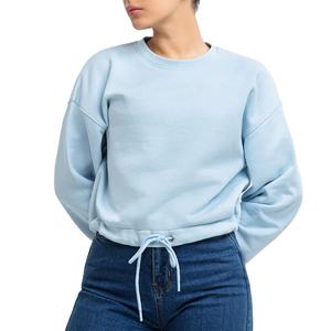 เสื้อสเวตเตอร์ผ้าฝ้ายผู้หญิงมีสไตล์ลำลองแบบมีสไตล์เสื้อสวมหัวแฟชั่นทันสมัยเสื้อผ้าฤดูหนาวพิมพ์เทคนิคผู้ขายขายส่ง - Product Image 1