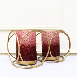 Gold Metal Candle Holder Add a Dramatic Flair to Your Home Modern <b>Tea</b> <b>Light</b> Sleek and Chic for Contemporary Living - Product Image 2
