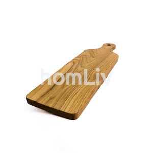 Planche à découper en teck naturel écologique OEM, durable, sans peinture ni vernis, halal, personnalisable pour la cuisine - Product Image 4