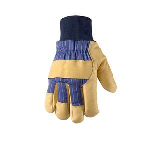 Wholesale Custom Made Genuine Leather Safety Gloves Elastic Knit <b>Cuff</b> Sting Proof for Beekeeping Hand <b>Arm</b> Protection - Product Image 2