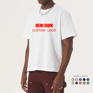 Designer Men's <b>T</b>-<b>Shirt</b> Custom Streetwear 100% Cotton <b>Plain</b> Drop Shoulder <b>Oversize</b> Silk Screen Printed Eco-Friendly Breathable - Product Image 6