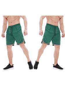 กางเกงขาสั้นบาสเก็ตบอลสำหรับผู้ชายที่มีน้ำหนักเบาพร้อมดีไซน์ตาข่ายสำหรับการวิ่งออกกำลังกายและกิจกรรมกีฬา - Product Image 4