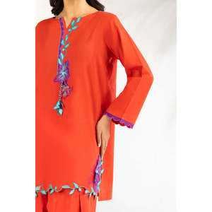 Ensemble coordonné décontracté pour femme IPST-77101, col carré, tissu crêpe, manches trois-quarts, taille XS, pour le printemps/été - Product Image 4