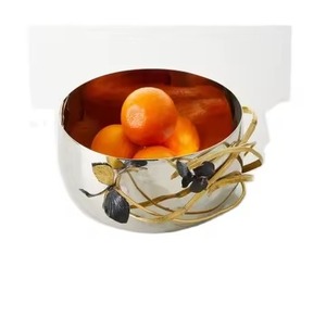 Premium Handcrafted Silver Bowl With Artistic Floral Handle For Elegant Table Styling And Home Decoration - Product Image 1