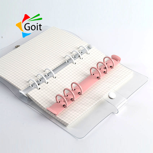 A6 6-Ring metallo Binder accessorio durevole foglio sciolto diario Notebook con meccanismo a forma di O e Clip di categoria di prodotto Clip - Product Image 5