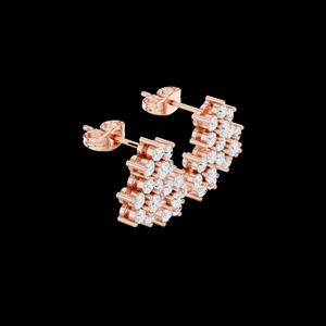 Wholesale With GRA Certificate S925 <b>Silver</b> Inlaid Moissanite <b>Hoop</b> <b>Earrings</b> for Women Daily Wear Jewelry - Product Image 1