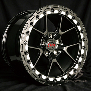 Cerchi Forgiati da Corsa 5x112 5x120 5x114.3, Ruote Personalizzate in Lega di Alluminio T6061 con Beadlock per Drag Racing BMW <span class=keywords><strong>Nissan</strong></span> <span class=keywords><strong>GTR</strong></span> Supra Corvette - Product Image 1
