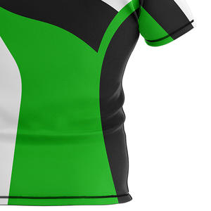 Color sólido último diseño sublimado de talla grande Rugby Jerseys / 100% poliéster calidad superior personalizado Rugby Jerseys - Product Image 5