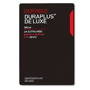 Durable DURAPLUS DE LUXE DIN A4 Extra Wide PVC Black <b>File</b> Folder Offer - Product Image 2