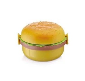 Article le plus vendu en 2025, boîte à lunch pour hamburger sans BPA avec cuillère et fourchette amusantes, un moyen amusant et pratique de profiter de votre déjeuner - Product Image 1