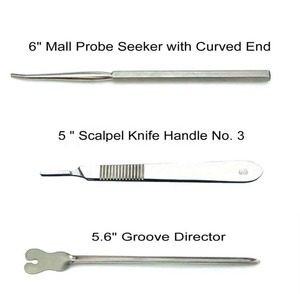 Kit de Disección Avanzado para Estudiantes de Medicina y Biología con Mango de Bisturí - 11 Cuchillas - Estuche - Laboratorio Veterinario - Product Image 4