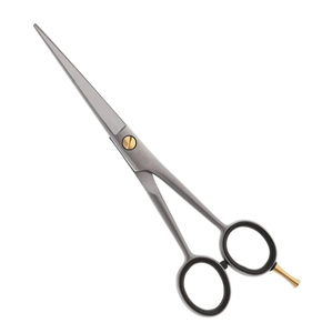 Vente en gros de ciseaux de coiffeur allemands en acier inoxydable ciseaux de salon manche en céramique outil de beauté à lame droite et tranchante - Product Image 2