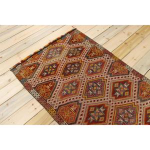 Tapis turc vintage, tapis d'appoint 3,1x7,7 pieds, tapis marocain rouge - Product Image 4
