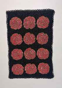 Manteles Individuales y Caminos de Mesa para Fiestas y Cenas, Tejidos con Jacquard de Cuentas, Bordados, Plateados, Color Personalizable - Product Image 3