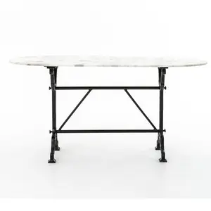 Mesa de Consola de madera hecha a mano para sala de estar, sofá de dormitorio, decoración Interior, superior de mármol decorativo - Product Image 1