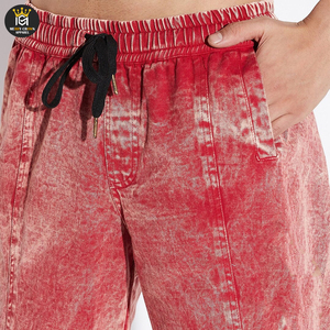 Pantalones Deportivos Casuales de Cintura Media, 100% Algodón, Lavados con Ácido, Ligeros, Ecológicos, Transpirables, con Tela de Lona - Product Image 6