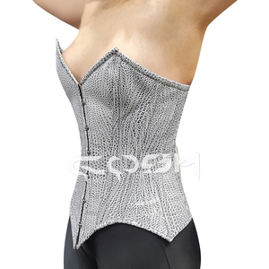 Corsé de PVC con Estampado de Piel de Serpiente Personalizado, Corsé de Alta Compresión con Varillas de Acero, Cinturilla Moldeadora, Proveedor de Corsés de Moda - Product Image 3