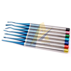 Ensemble de 07 Embouts Enduits en Titane Bleu, Cassette Dentaire Gratuite, Instrument Dentaire par SUAVE SURGICAL INSTRUMENTS - Product Image 3