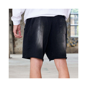 Hot Sale Sun Fade <b>Shorts</b> <b>Men</b> With Embroidery <b>Patch</b> Distressed <b>Shorts</b> and Custom Running <b>Shorts</b> - Product Image 3