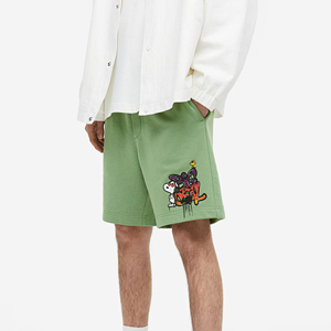 Custom Logo Cotton <b>Mens</b> Elastic Waist <b>Shorts</b> Printed Sweat <b>Fleece</b> <b>Shorts</b> Clothing Manufacturer Plus Size High Street <b>Shorts</b> - Product Image 3