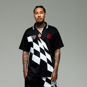 تي في مخصص الشارع الشهير أوم قمصان كرة القدم تسامي الموضة تحقق نمط الرجال لكرة القدم جيرسي - Product Image 5