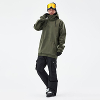 Combinaison de ski imperméable d'hiver pour homme, veste à capuche en softshell surdimensionnée, veste de snowboard personnalisée, taille plus