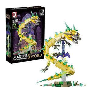 Pour Lego MOC, épée de la légende de Zelda avec dragon, ensemble de blocs de construction en plastique - Product Image 1