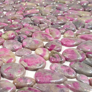 Rystal ubellite abochons est Rade IX Hape, tinta rystal uby holesale oose emstone para ewelry uby abochon - Product Image 2