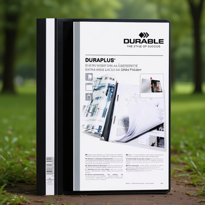 Extra Wide PVC Black DURABLE DURAPLUS DIN <b>A4</b> File <b>Folder</b> - Product Image 3