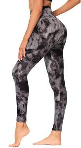 Women Custom Fitness <b>Leggings</b> Breathable Quick Dry High Waist Tummy <b>Control</b> Yoga <b>Leggings</b> Bulk Order Custom Logo - Product Image 5