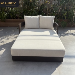 Muebles de Jardín Modernos para Patio Exterior, Tumbona Personalizada para Hotel, Resort, Piscina, Tumbona de Aluminio <span class=keywords><strong>Marbella</strong></span> Hecha a Mano - Product Image 5