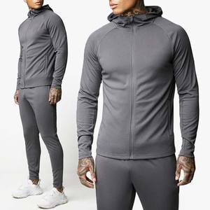 Sudaderas con capucha personalizadas para hombre con cremallera bordada de manga larga Slim Fit Gym Fitness Running Workout Sportswear OEM impreso - Product Image 2