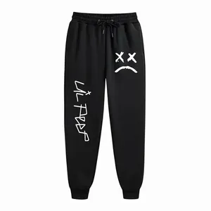 Pantalones informales de jogging alto para hombre, nuevos pantalones de chándal de entrenamiento deportivo suave para correr, pantalones largos Lil Peep Cry Baby Print - Product Image 3