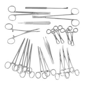 Juego de instrumentos de cirugía plástica Manual de primera calidad Gruber de 32 piezas Caja de esterilización CE la base para procedimientos quirúrgicos - Product Image 1