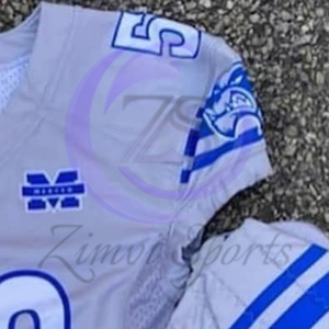 Uniforme de football américain de haute qualité avec maillot et pantalon d'équipe personnalisés, sublimation, tissu en maille respirant par Zimvi Sports - Product Image 2