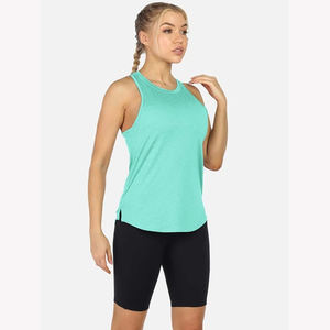 Camiseta sin mangas de gimnasio para mujer, ropa de entrenamiento de Yoga de verano de calidad profesional, deporte de moda de punto transpirable al por mayor - Product Image 3